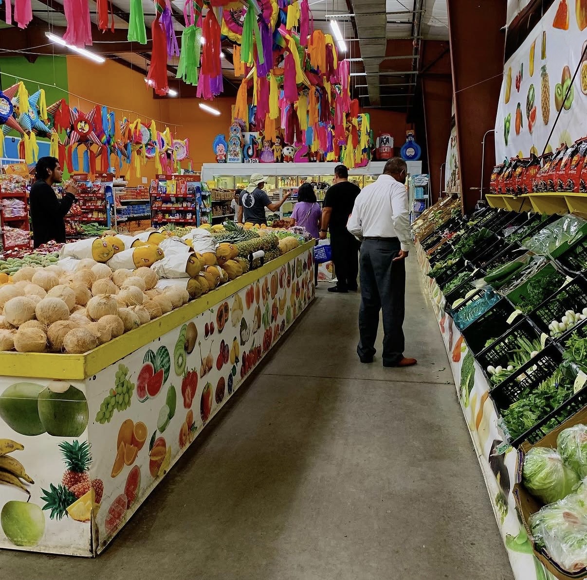 Fresh produce displays